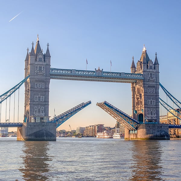 "Tower bridge in London"