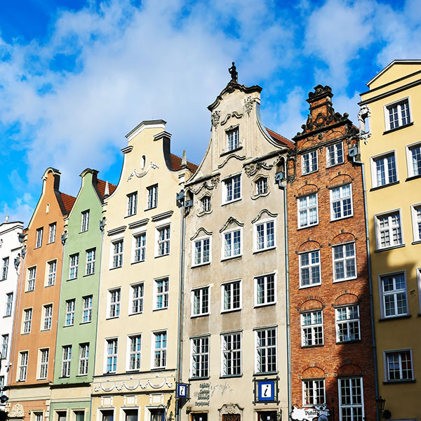 "Old buildings in Gdansk"