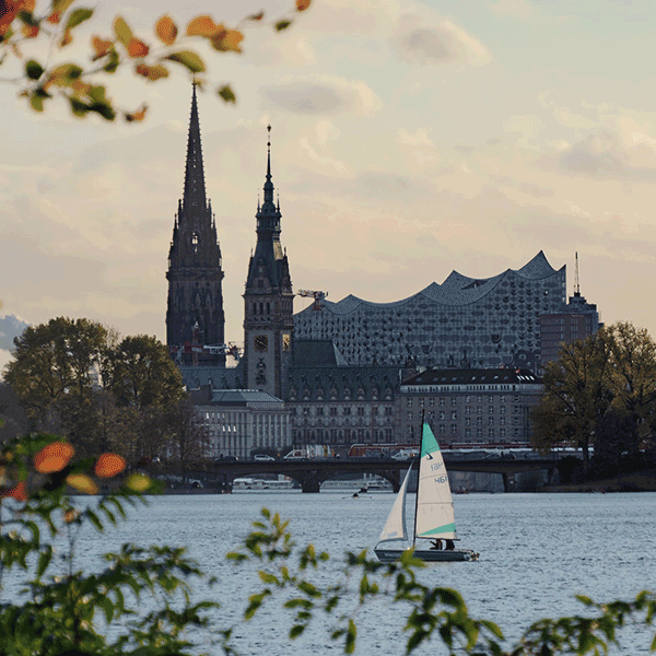 Vy over Hamburg, fly til Hamburg med Norwegian