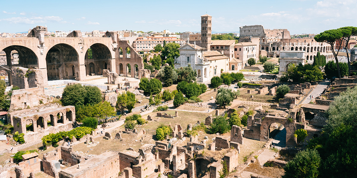 Gamle ruiner i Roma - Forum Romanum