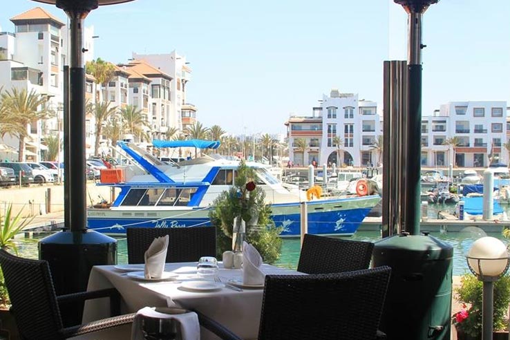 Fly til Agadir, spis på Le Quai