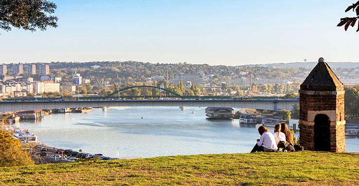 Fly til Beograd, gå en tur i Kalemegdan-parken