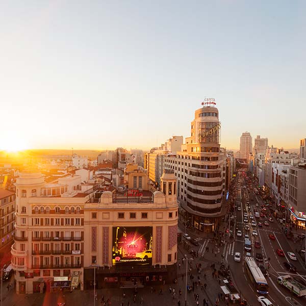 View over Madrid, fly to Madrid with Norwegian